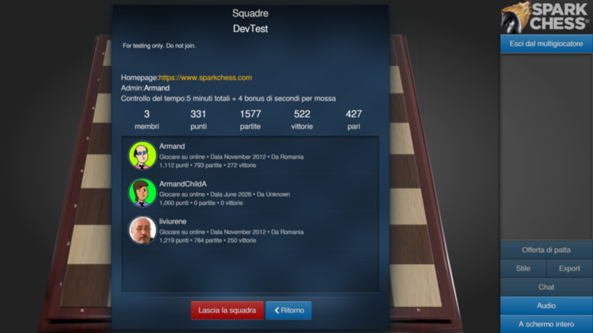 Crea la tua squadra!